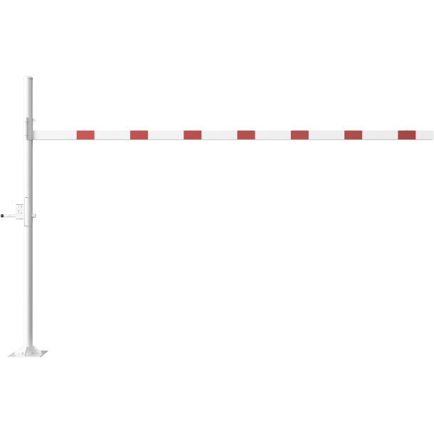 Height restriction barrier | cross tube length: 4500 mm | with Euro profile cylinder lock | to be fixed by plugs